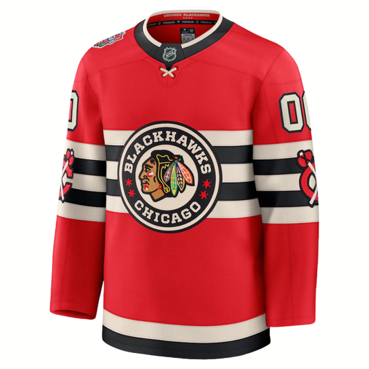 Customizable Chicago Blackhawks Fanatics 2025 NHL Winter Classic Premium Jersey