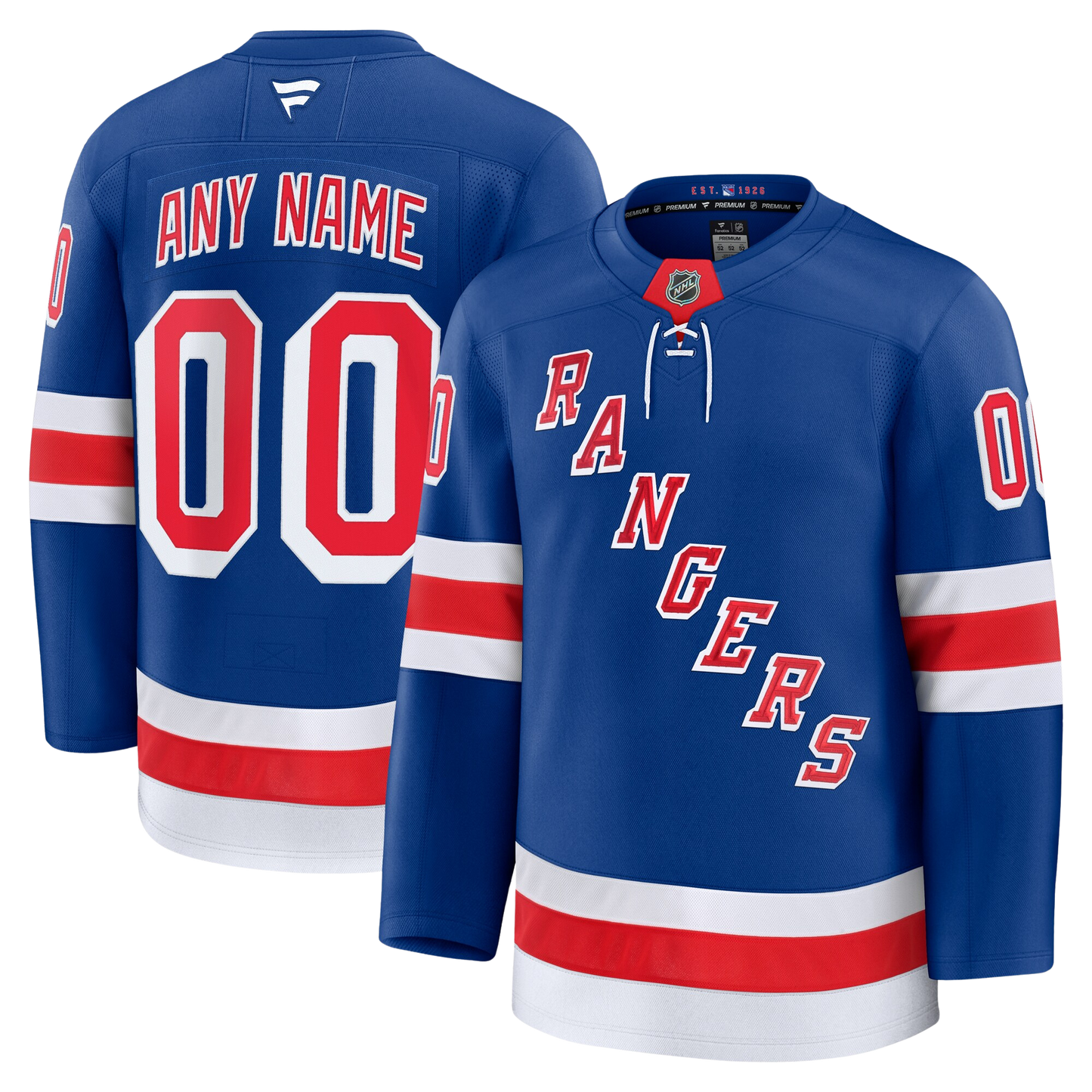 Customizable New York Rangers 2024 Fanatics Premium Official NHL HOME Jersey
