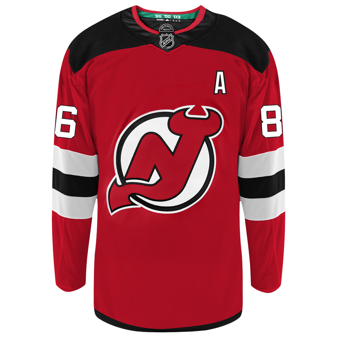 Jack Hughes New Jersey Devils Adidas Primegreen Authentic NHL Hockey Jersey