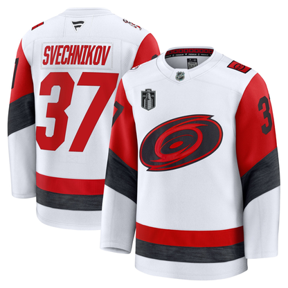 Andrei Svechnikov Carolina Hurricanes With 2026 Stanley Cup Final Patch Fanatics Away Premium Jersey