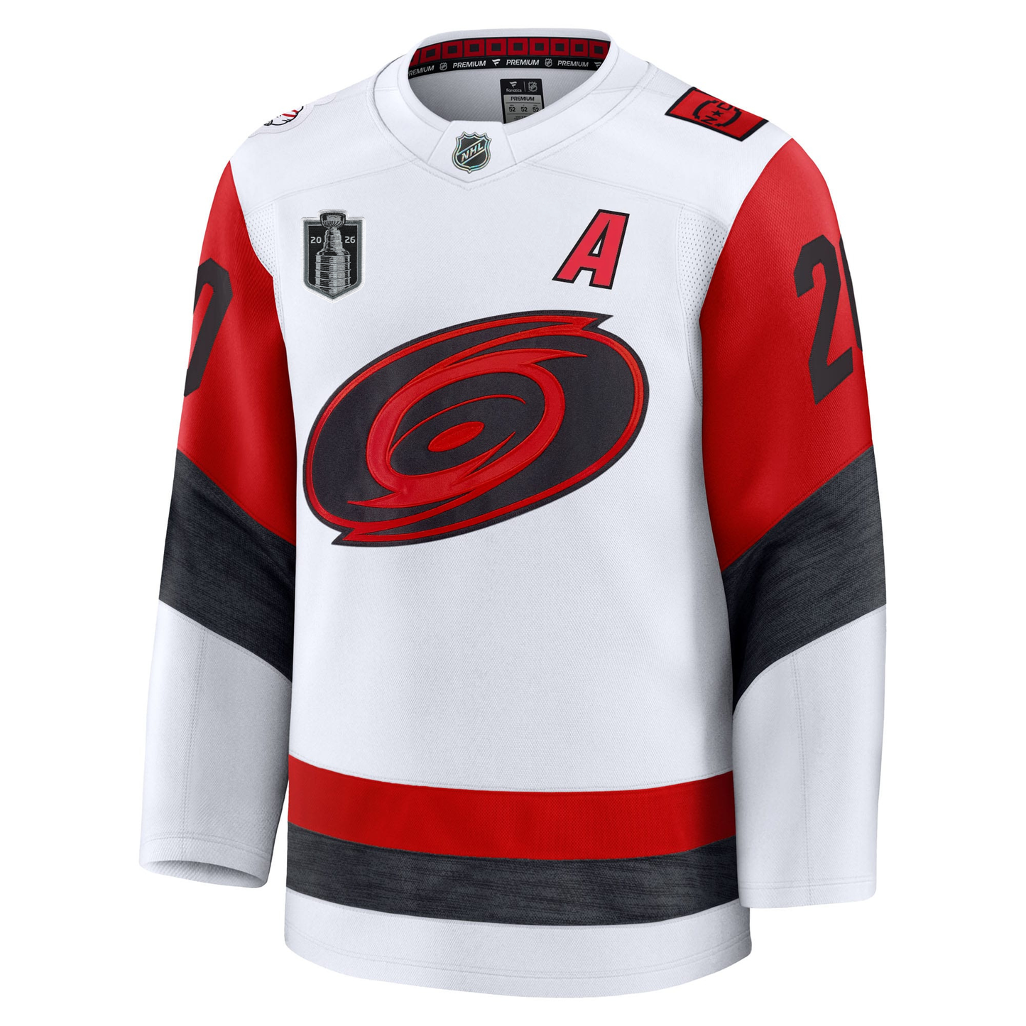Sebastian Aho Carolina Hurricanes With 2026 Stanley Cup Final Patch Fanatics Away Premium Jersey
