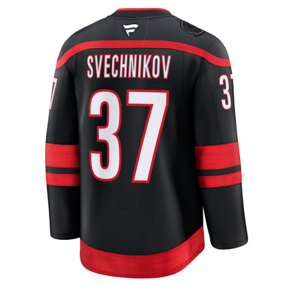 Andrei Svechnikov Carolina Hurricanes With 2026 Stanley Cup Final Patch Fanatics Premium Home Jersey