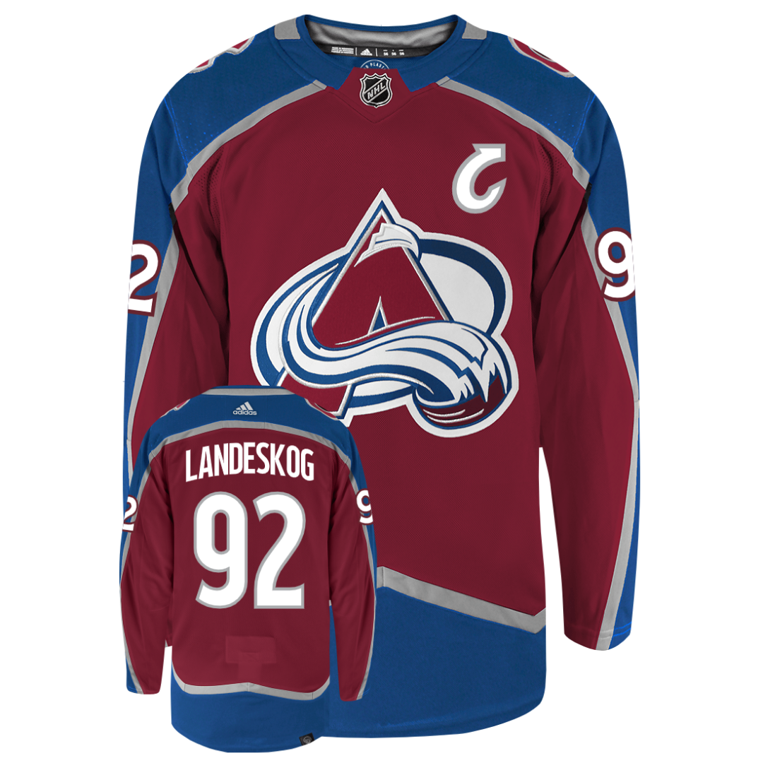 Gabriel Landeskog Colorado Avalanche Adidas Primegreen Authentic NHL Hockey Jersey