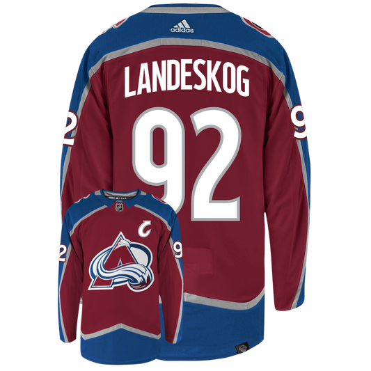 Gabriel Landeskog Colorado Avalanche Adidas Primegreen Authentic NHL Hockey Jersey