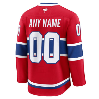 Customizable Montreal Canadiens 2024 Fanatics Premium Official NHL HOME Jersey