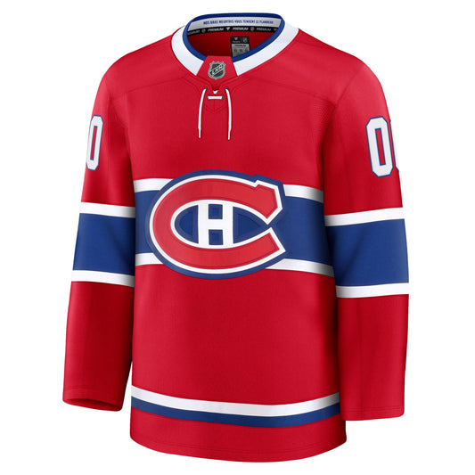 Customizable Montreal Canadiens 2024 Fanatics Premium Official NHL HOME Jersey