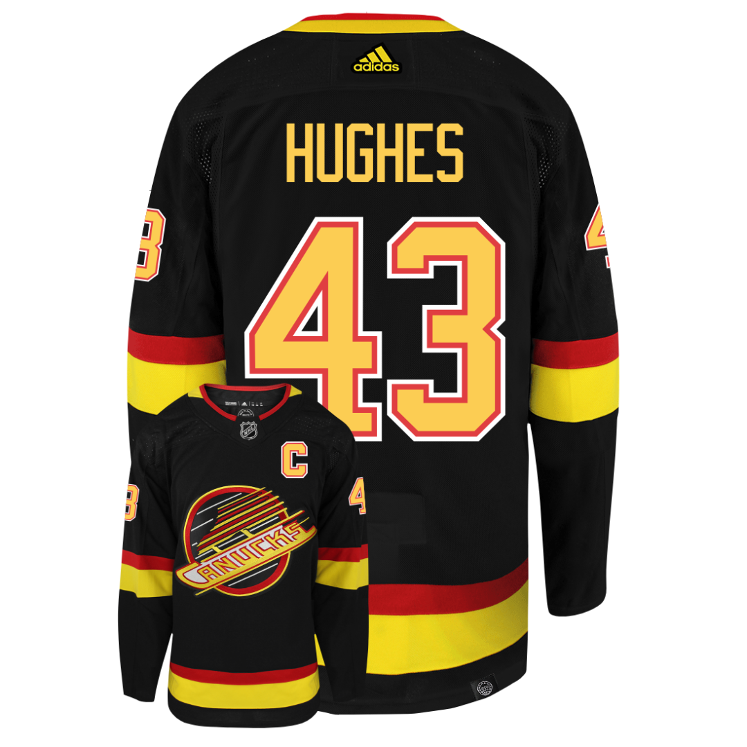 Quinn Hughes Vancouver Canucks Adidas Primegreen Authentic NHL Hockey Jersey