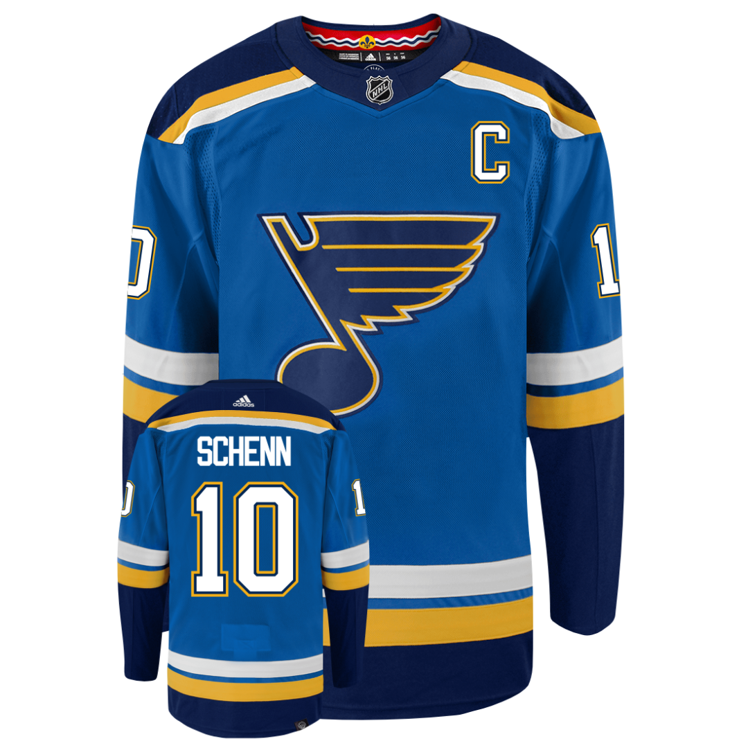 Brayden Schenn St Louis Blues Adidas Primegreen Authentic NHL Hockey Jersey