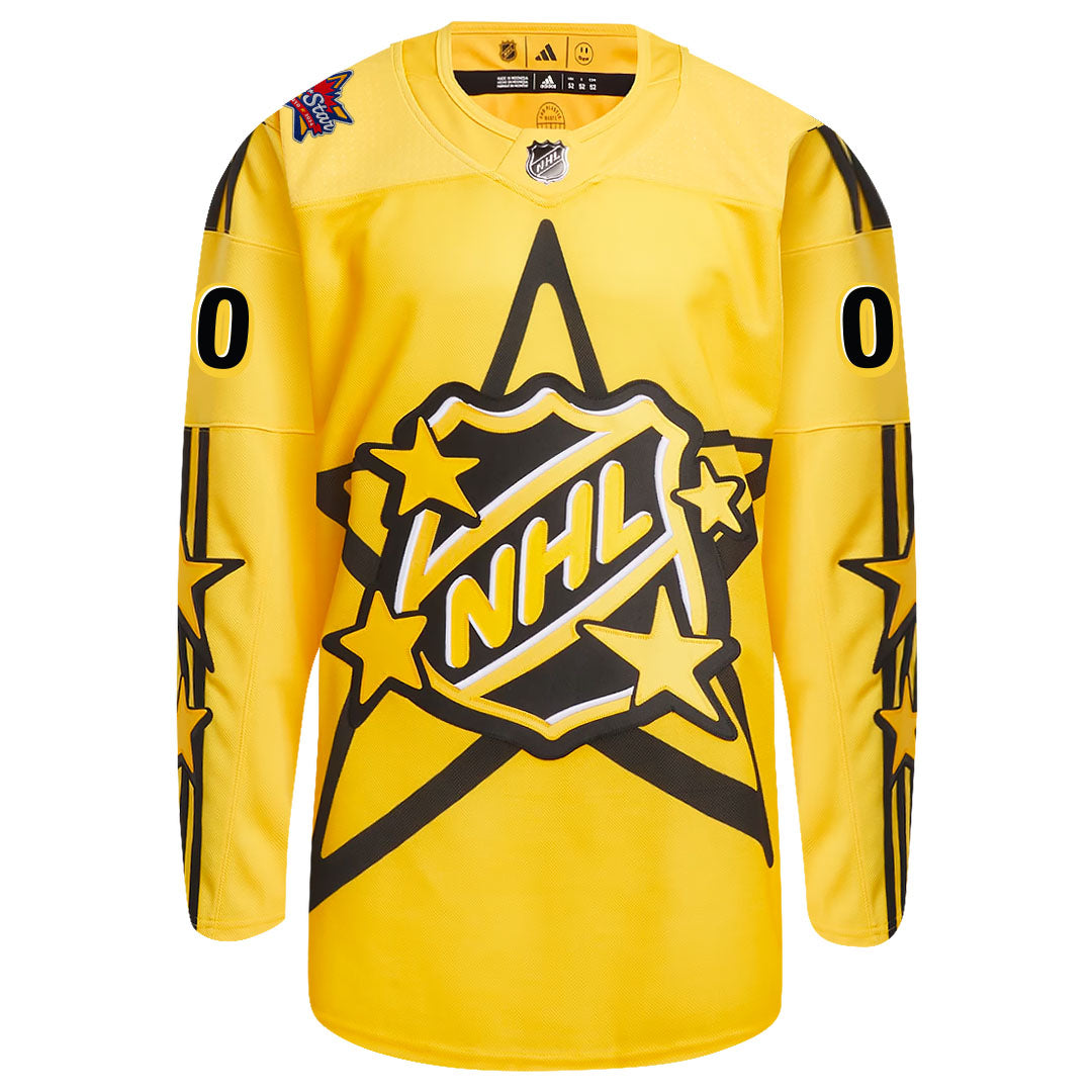 Customizable 2024 NHL All-Star Jersey Team MacKinnon (YELLOW)