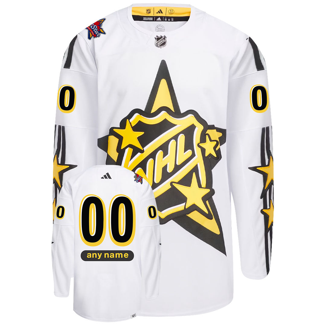 Customizable 2024 NHL All-Star Jersey Team McDavid (WHITE)