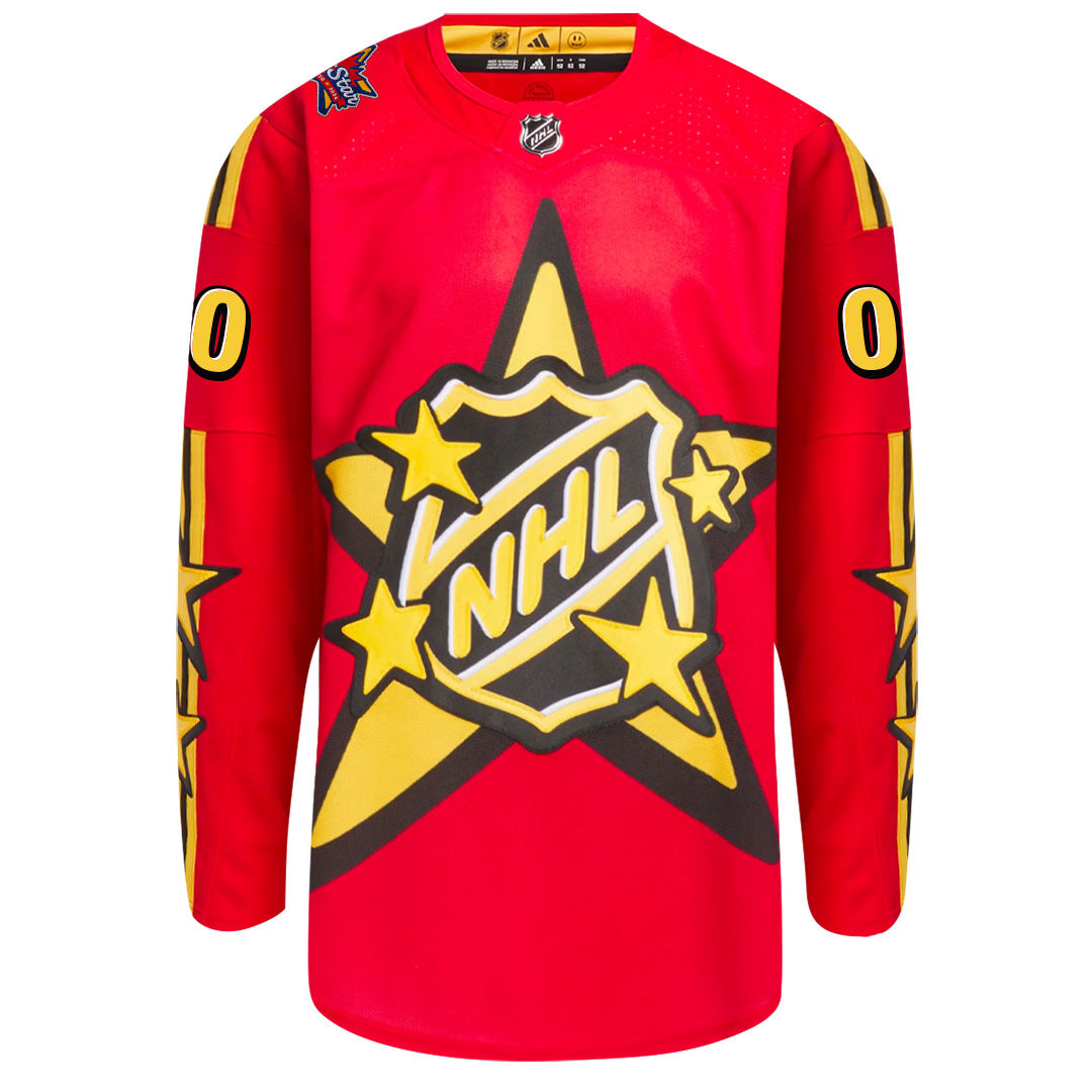 Customizable 2024 NHL All-Star Jersey Team Hughes (RED)