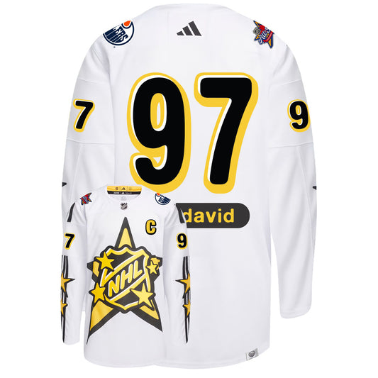 Connor McDavid 2024 NHL All-Star Jersey Team McDavid (WHITE)