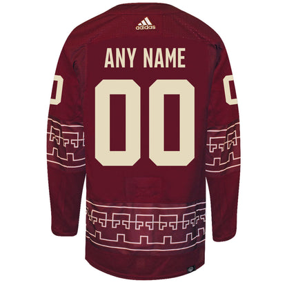 Customizable Arizona Coyotes Adidas Primegreen Authentic NHL Hockey Jersey