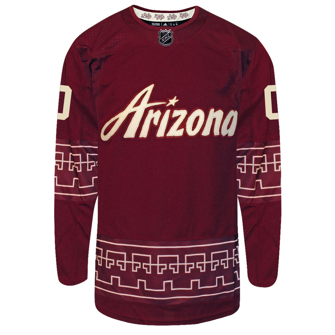 Customizable Arizona Coyotes Adidas Primegreen Authentic NHL Hockey Jersey