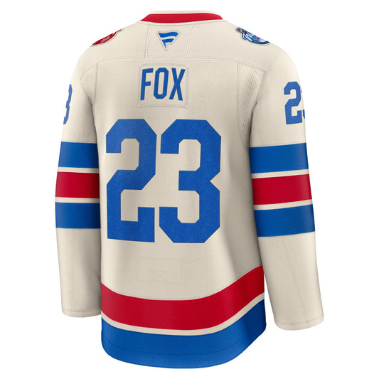 Adam Fox New York Rangers 2026 Fanatics Premium Winter Classic Jersey