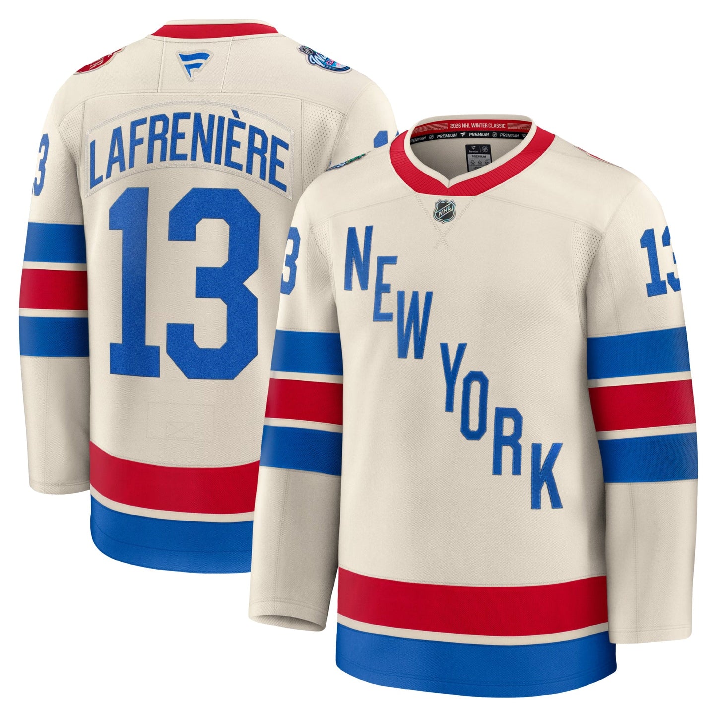 Alexis Lafrenière New York Rangers 2026 Fanatics Premium Winter Classic Jersey