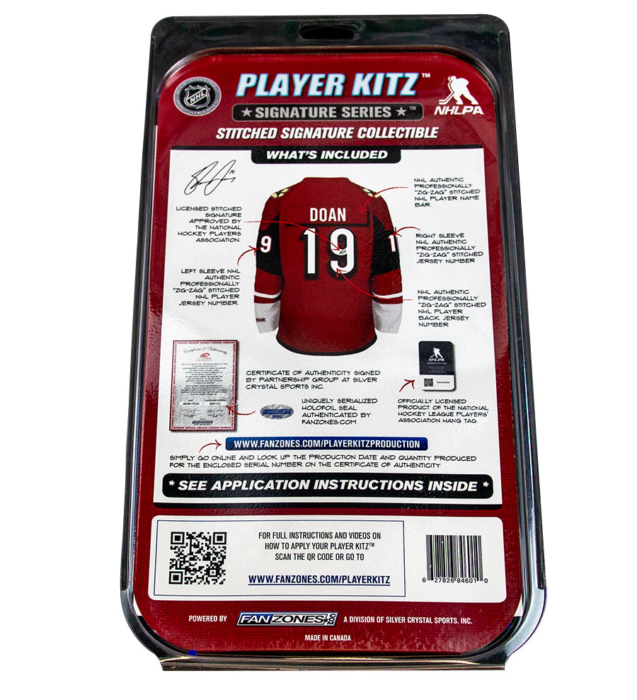 Shane Doan #19 Player Kitz Signature Series Stitched Autograph