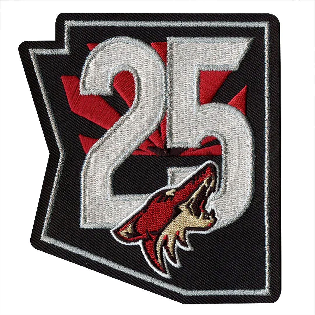 Arizona Coyotes 25th Anniversary Patch - Modern Logo