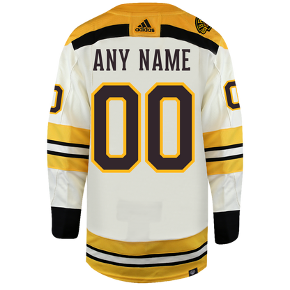 Customizable Boston Bruins Centennial Adidas Primegreen Authentic NHL Hockey Jersey