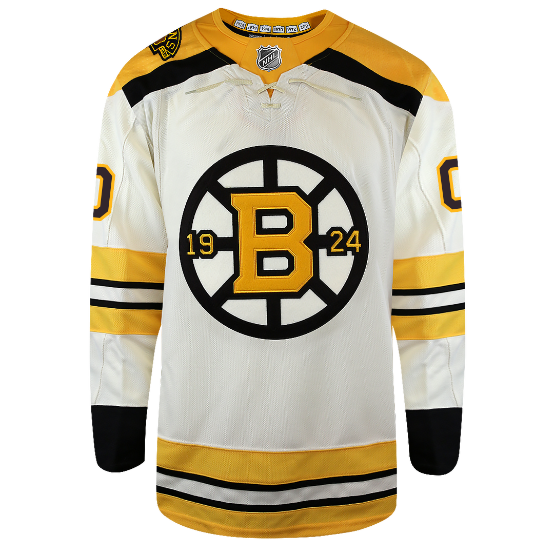 Customizable Boston Bruins Centennial Adidas Primegreen Authentic NHL Hockey Jersey