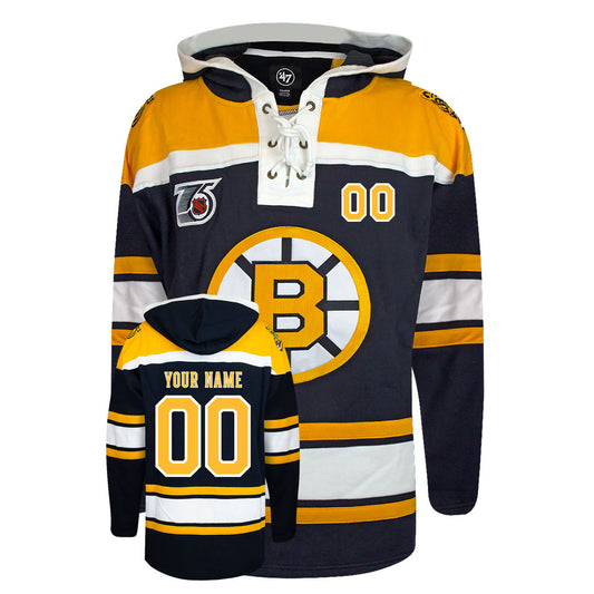 Customizable Boston Bruins 47' Retro Superior Lacer Hoody