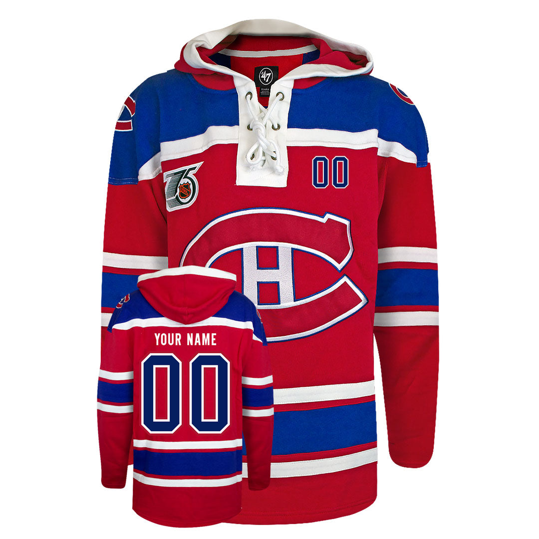 Customizable Montreal Canadiens 47' Retro Superior Lacer Hoody