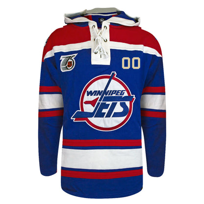 Customizable Winnipeg Jets 47' Retro Superior Lacer Hoody