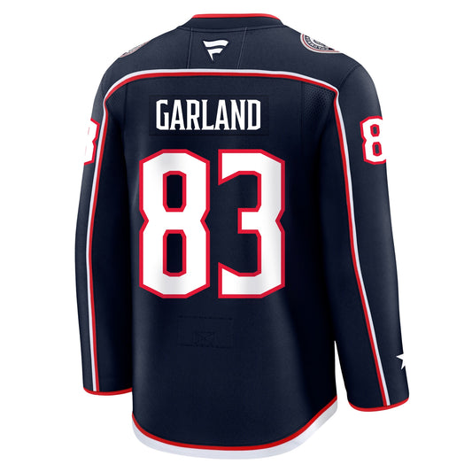 Conor Garland Columbus Blue Jackets Fanatics Premium Home Jersey