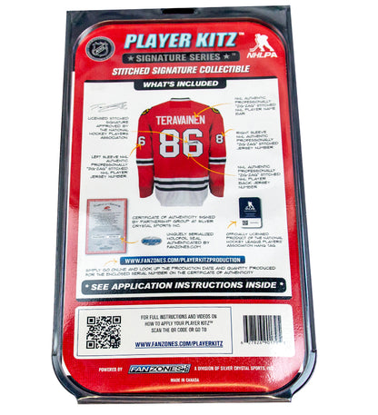 Teuvo Teravinen #86 Player Kitz Signature Series Stitched Autograph