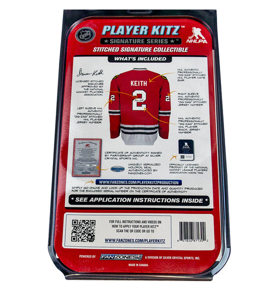 Duncan Keith #2 (YOUTH) Player Kitz Signature Series Stitched Autograph