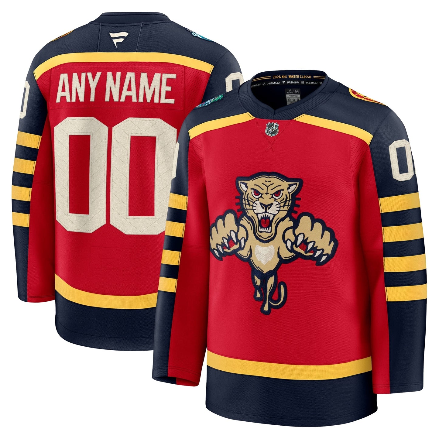 Customizable Florida Panthers 2026 Fanatics Premium Winter Classic Jersey