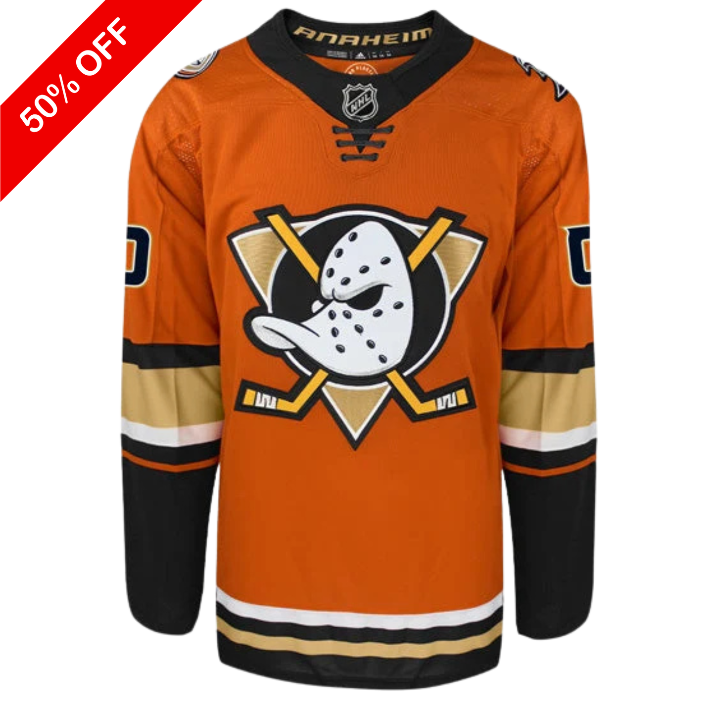 Customizable Anaheim Ducks Adidas Primegreen Authentic NHL Alternate Jersey