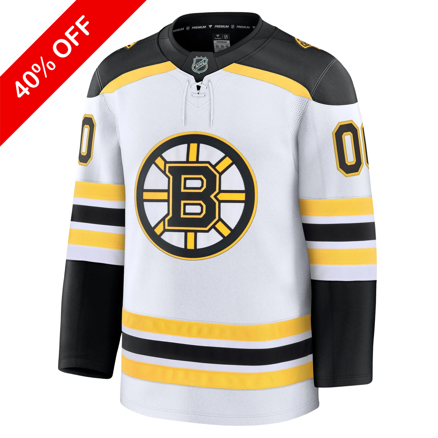 Customizable Boston Bruins 2024 Fanatics Premium Official NHL AWAY Jersey