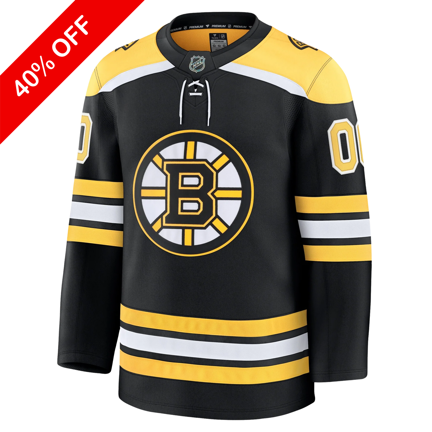 Customizable Boston Bruins 2024 Fanatics Premium Official NHL HOME Jersey