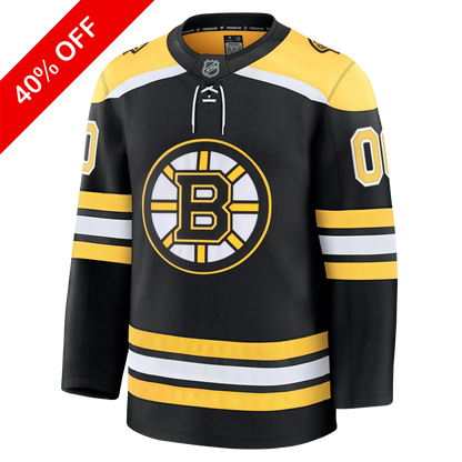 Customizable Boston Bruins 2024 Fanatics Premium Official NHL HOME Jersey