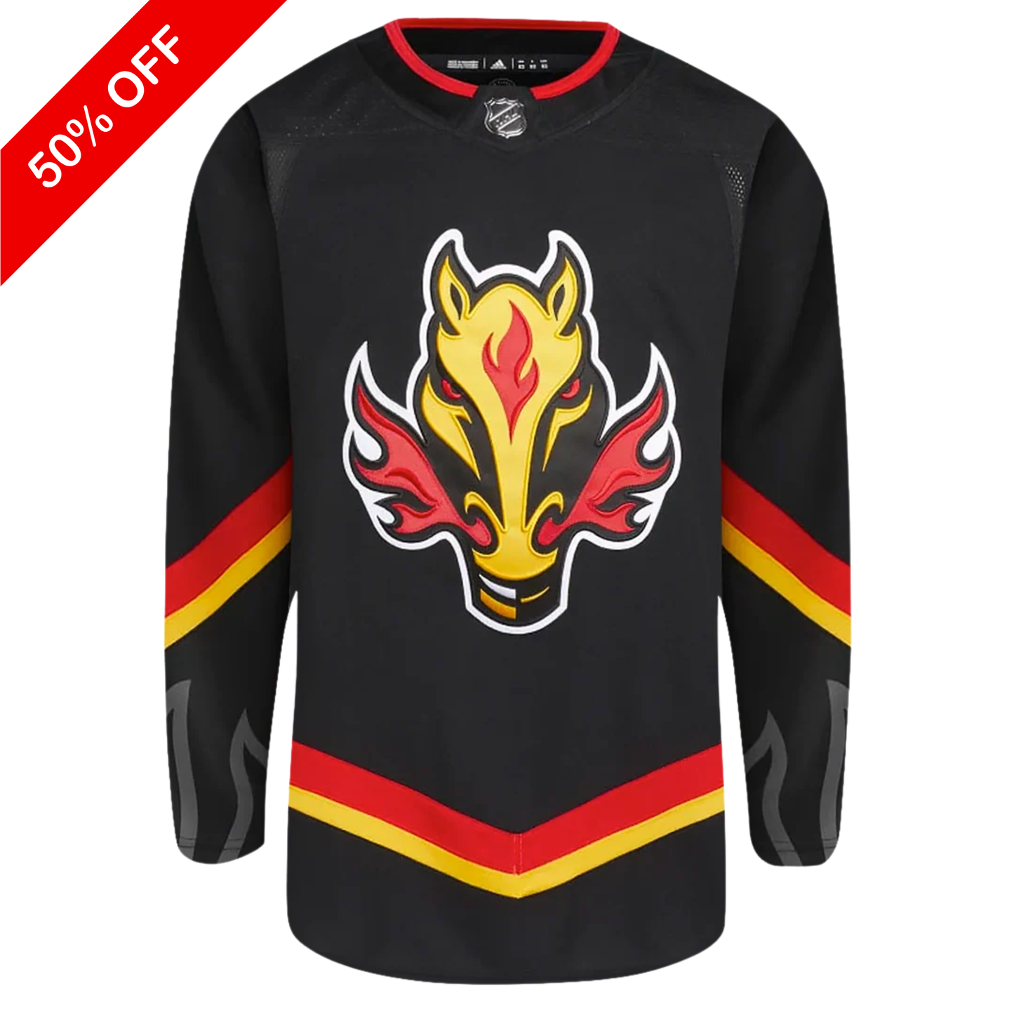 Customizable Calgary Flames Adidas Primegreen Authentic NHL Alternate Jersey