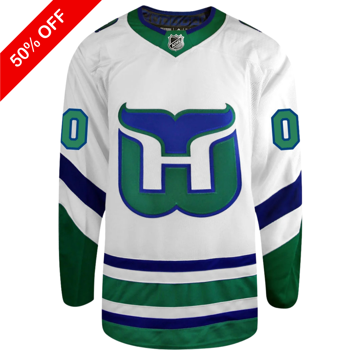 Customizable Carolina Hurricanes Adidas PG 2024 3rd "Hartford Whalers" Jersey