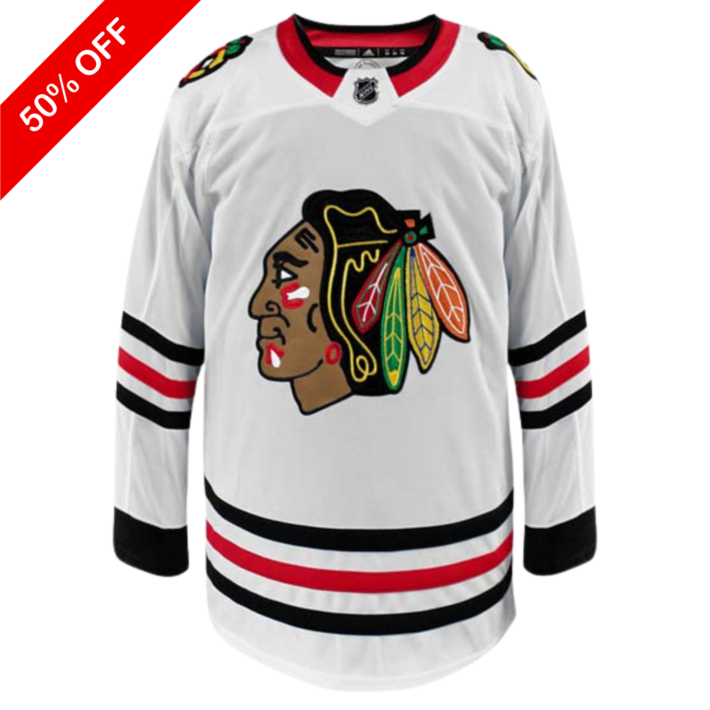 Customizable Chicago Blackhawks Adidas Primegreen Authentic NHL Away Jersey