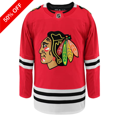 Customizable Chicago Blackhawks Adidas Primegreen Authentic NHL Home Jersey
