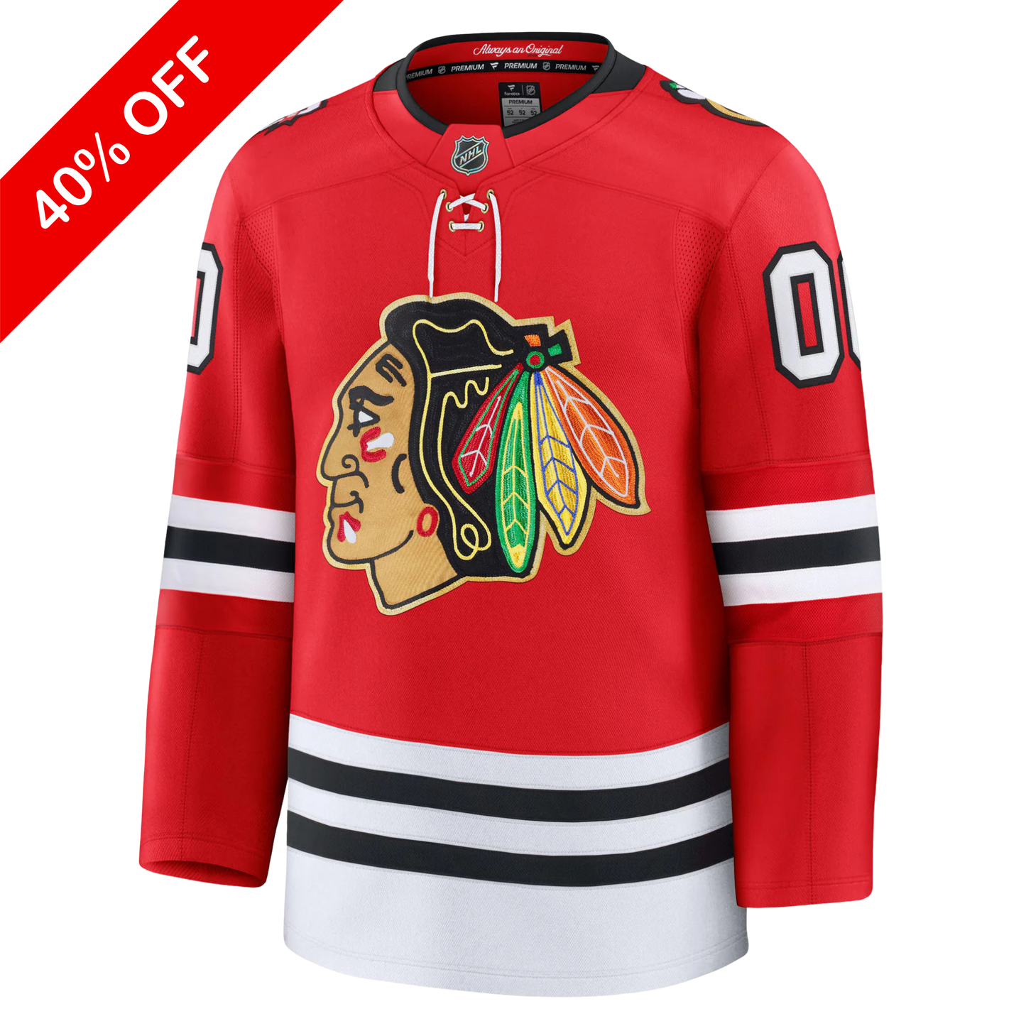 Customizable Chicago Blackhawks Fanatics Premium Centennial Jersey