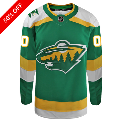 Customizable Minnesota Wild 2023 Third/ Alternate Adidas Primegreen Jersey