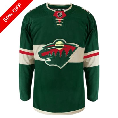 Customizable Minnesota Wild Adidas Primegreen Authentic NHL Hockey Jersey