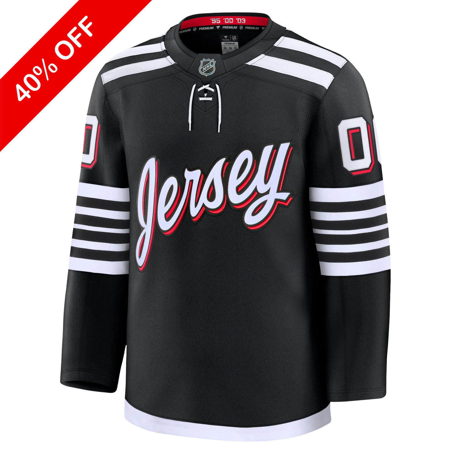 Customizable New Jersey Devils 2024 Fanatics Premium Official NHL THIRD ALTERNATE Jersey