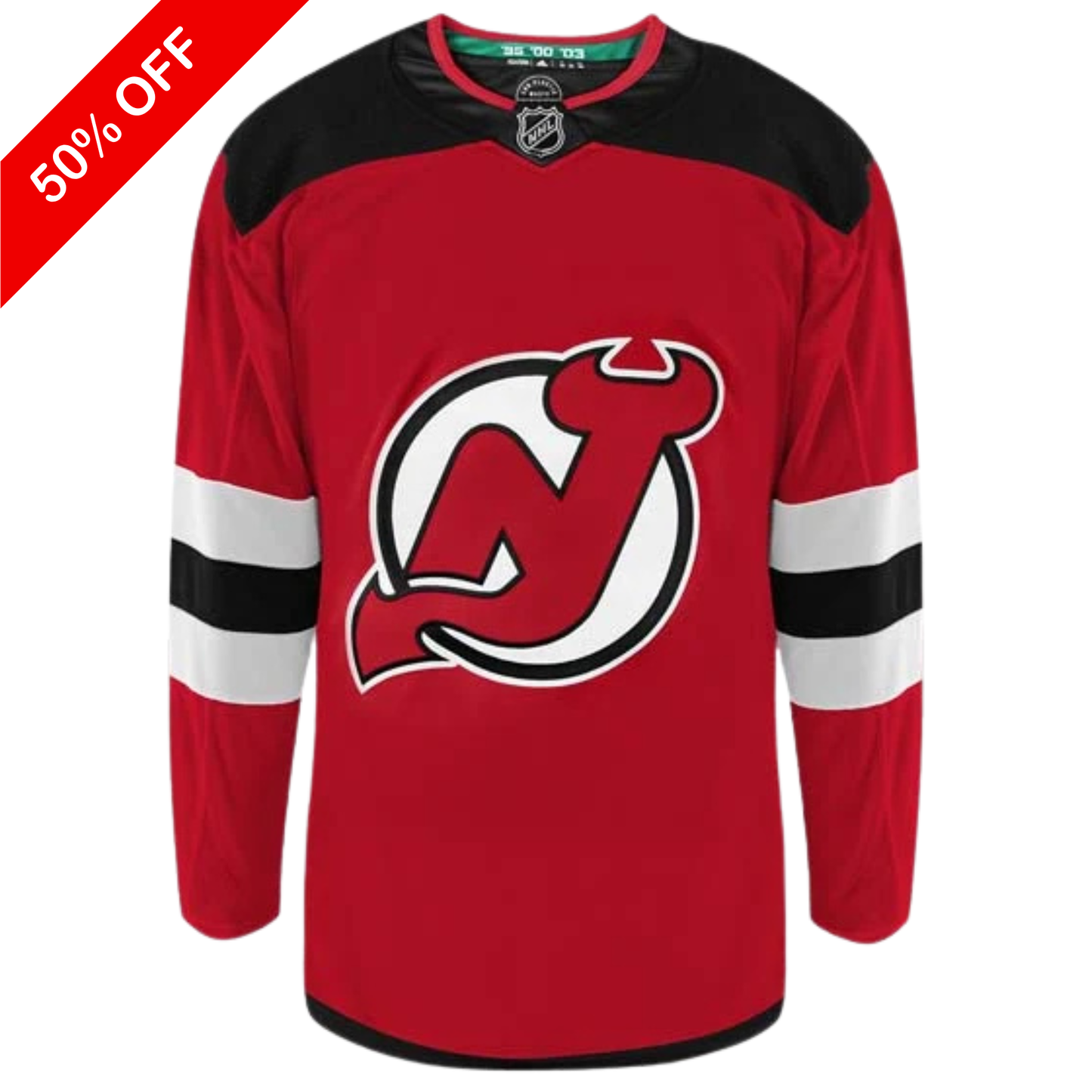 Customizable New Jersey Devils Adidas Primegreen Authentic NHL Home Jersey