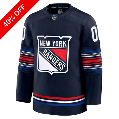 Customizable New York Rangers 2024 Fanatics Premium Official NHL THIRD ALTERNATE Jersey