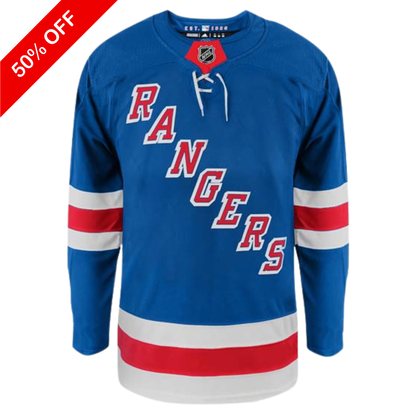 Customizable New York Rangers Adidas Primegreen Authentic NHL Home Jersey