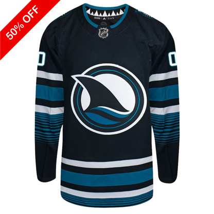 Customizable San Jose Sharks 2024 Adidas PG Authentic Alternate "FINN" Jersey