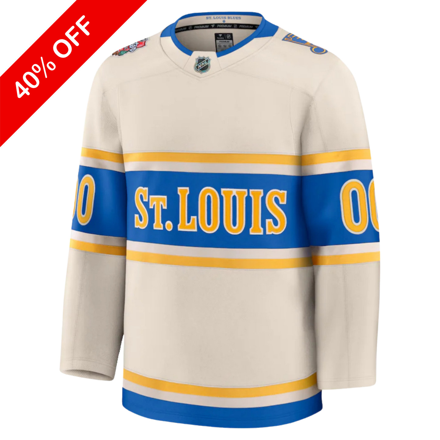 Customizable St. Louis Blues Fanatics 2025 NHL Winter Classic Premium Jersey