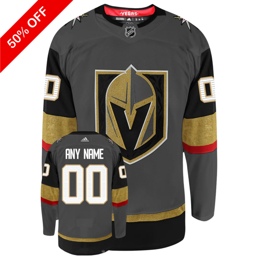 Customizable Vegas Golden Knights Adidas Primegreen Authentic NHL Alternate Jersey