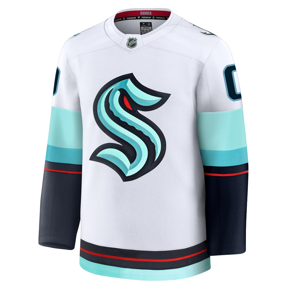 PRE-ORDER ONLY Customizable Seattle Kraken 2024 Fanatics Premium Official NHL AWAY Jersey